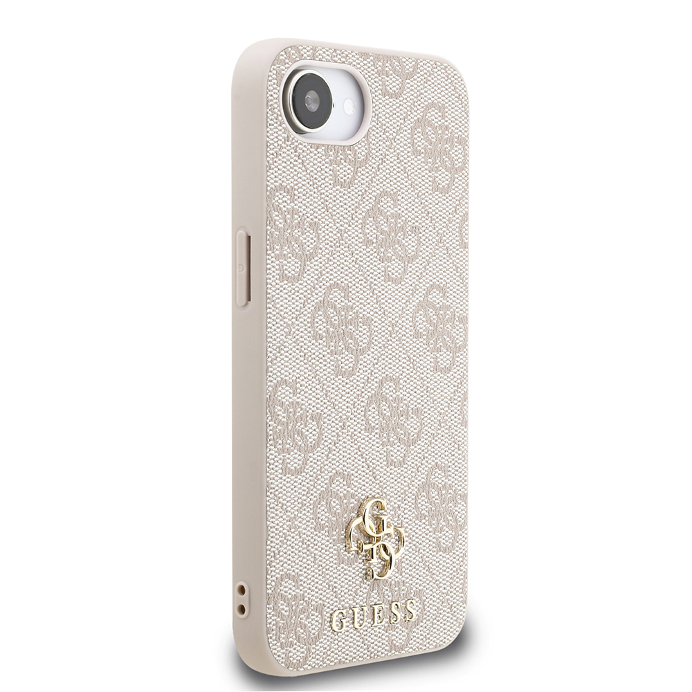 iPhone 16E Guess orijinal lisanslı MagSafe uyumlu küçük 4G klasik desenli logolu ince zarif telefon kılıfı