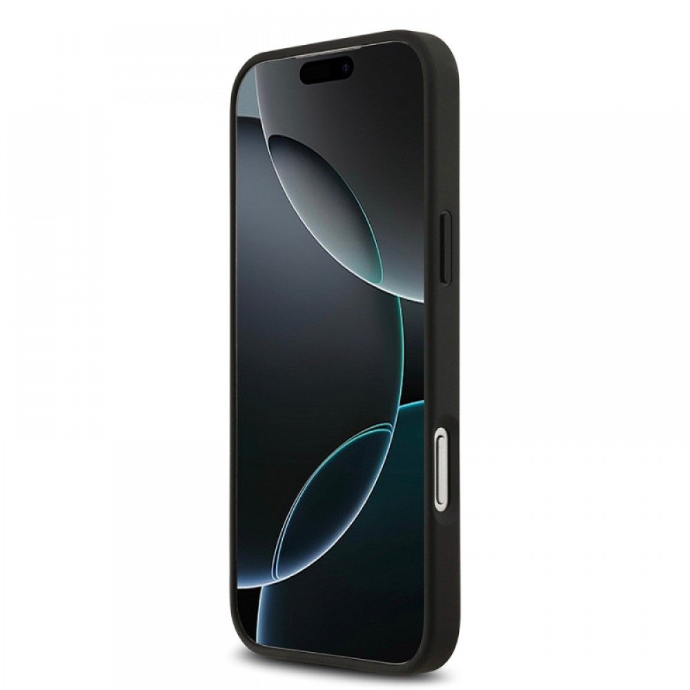 iPhone 17 Pro Max Lacoste orijinal lisanslı MagSafe uyumlu kartlıklı PU deri karışık monogram desenli telefon kılıfı