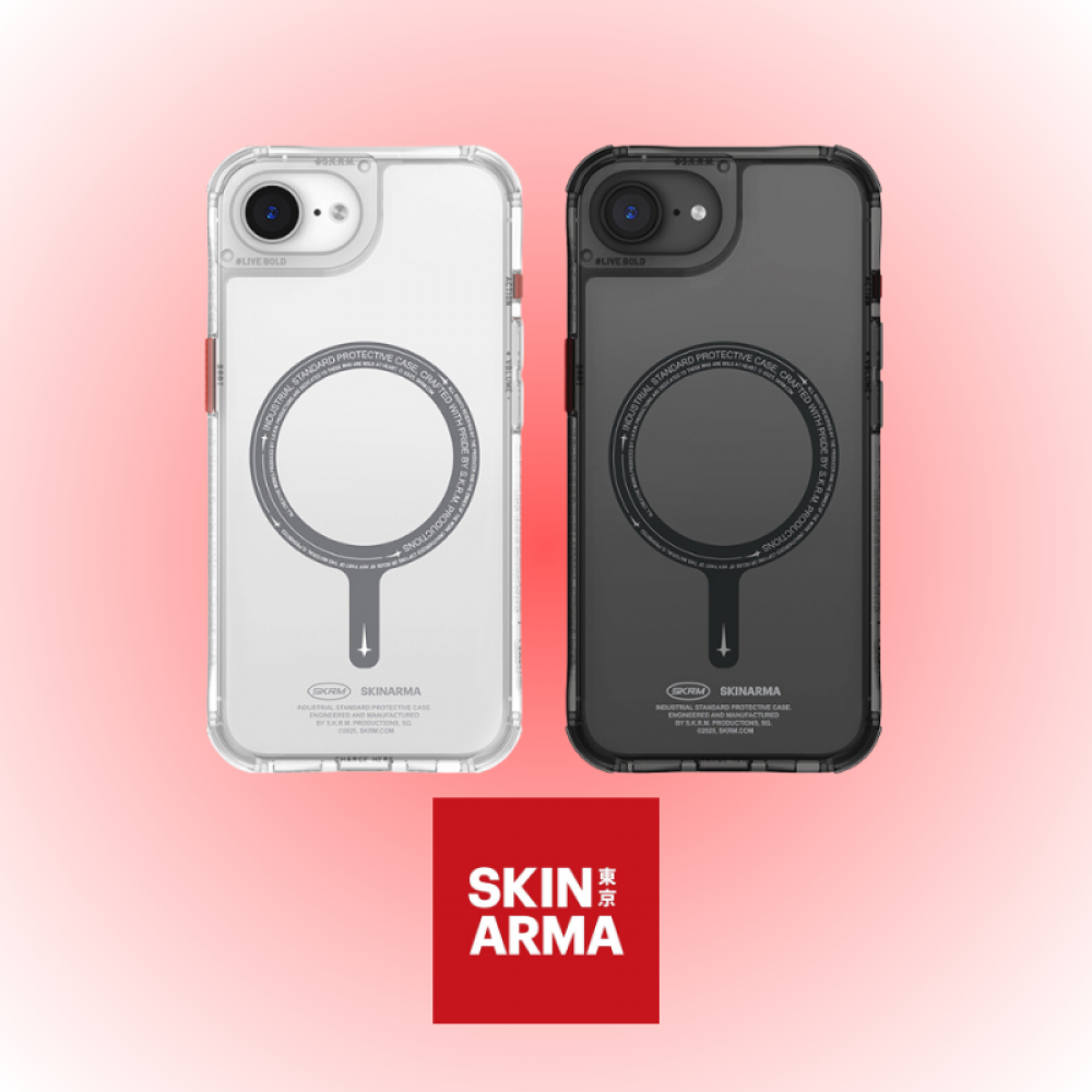 Apple iPhone 16E Kılıf | Skinarma Saido | MagSafe Şeffaf Airbag Kapak | MobixMood