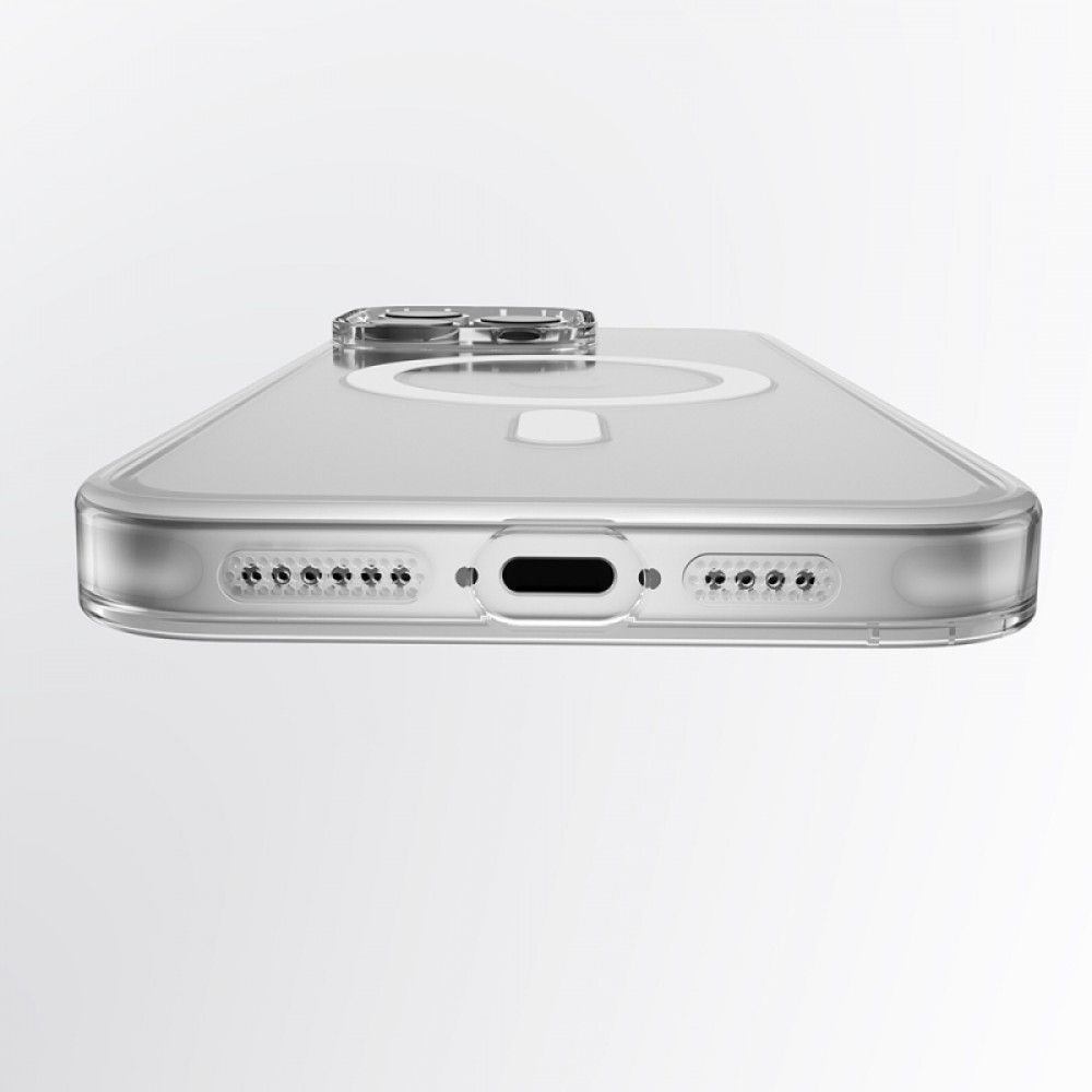 iPhone 16 Youngkit Ice serisi MagSafe uyumlu sert PC malzemeden üretilmiş sararma karşıtı 500+ düşme testli şeffaf koruyucu telefon kılıfı