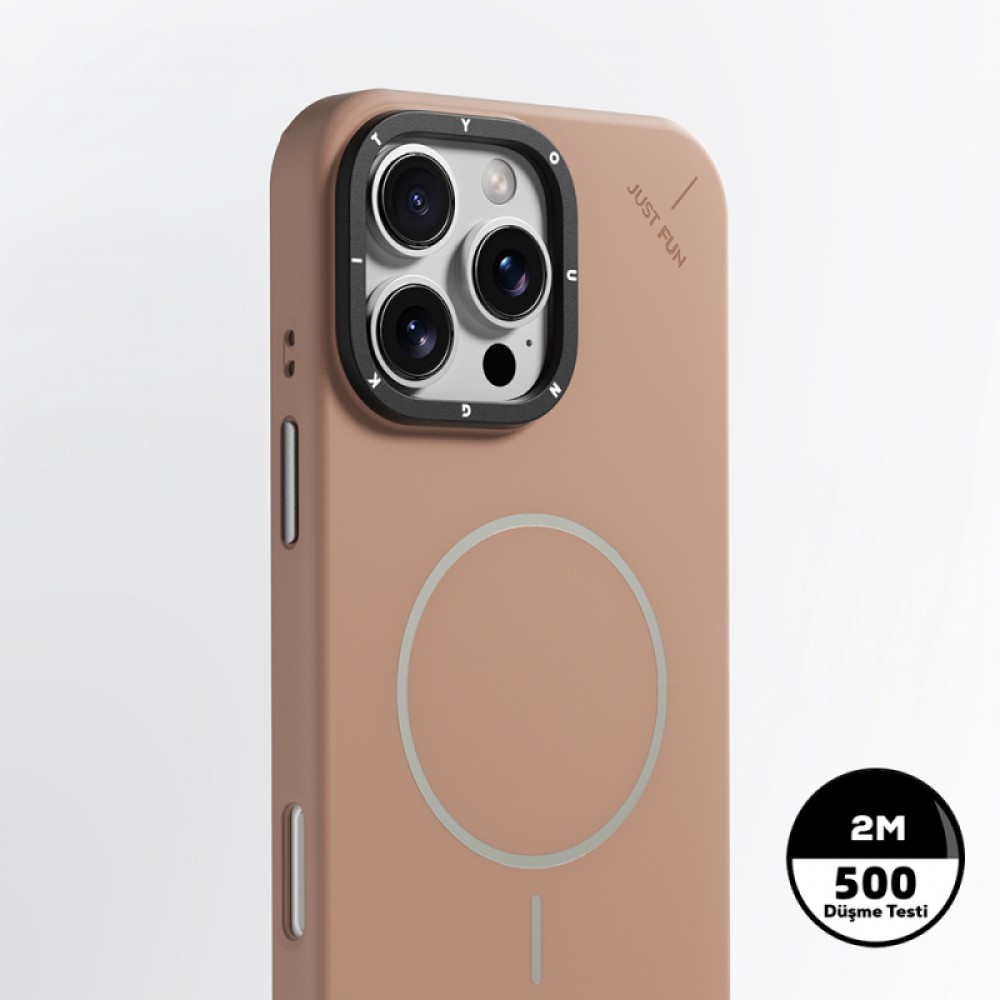 iPhone 15 Pro Max Youngkit Dynamag serisi MagSafe uyumlu 2 metre düşme korumalı 500+ testli sararmaz mat yüzeyli telefon kılıfı