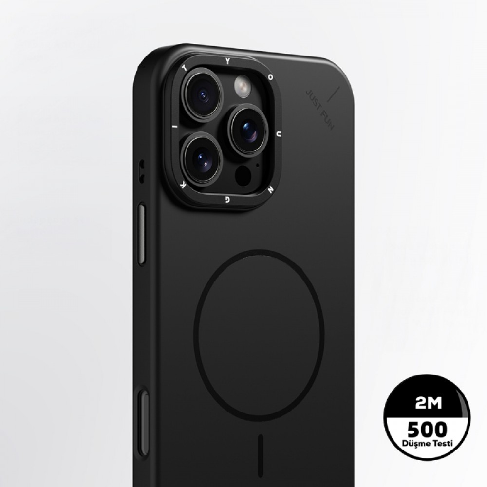 iPhone 15 Pro Max Youngkit Dynamag serisi MagSafe uyumlu 2 metre düşme korumalı 500+ testli sararmaz mat yüzeyli telefon kılıfı