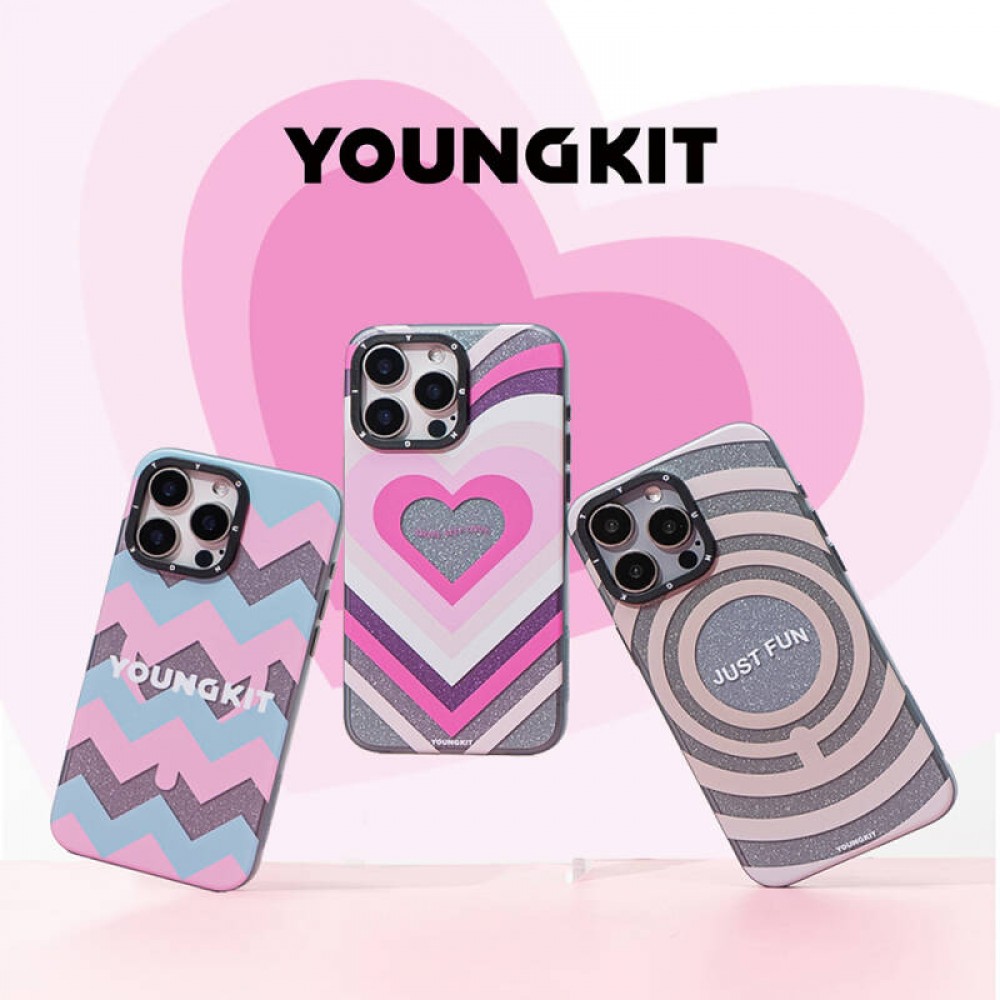 Apple iPhone 14 Pro Kılıf | Youngkit Star Dazzle Serisi | MagSafe Simli Yıldız Kapak | MobixMood