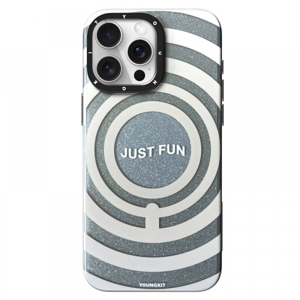 iPhone 14 Pro Youngkit Star Dazzle serisi MagSafe uyumlu simli yıldız tasarımlı 500+ düşme testli tam koruma sağlayan ışıltılı telefon kılıfı