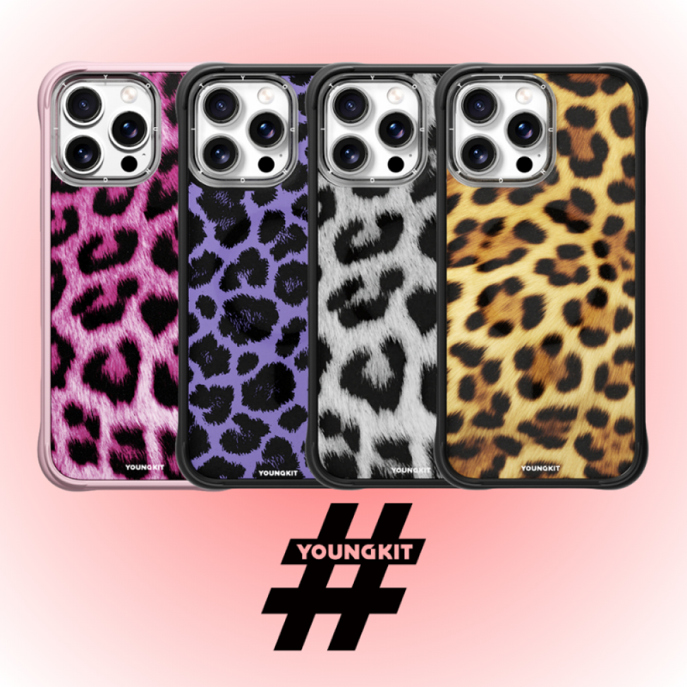 Apple iPhone 15 Pro Max Kılıf | Youngkit Leopard Serisi | MagSafe 4FT Korumalı Kapak | MobixMood