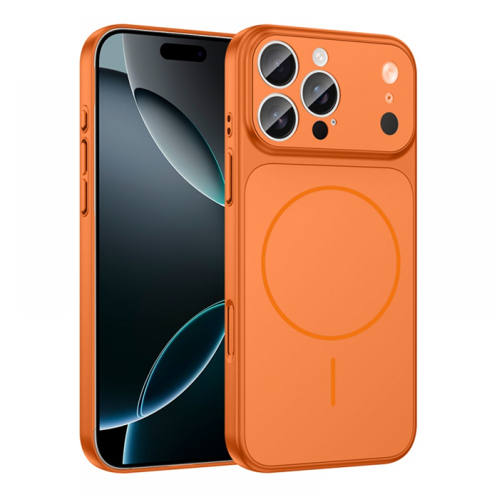 iPhone 16 Pro Zore Formen MagSafe uyumlu cam kamera korumalı ince dayanıklı PC malzemeden üretilmiş zarif telefon kılıfı