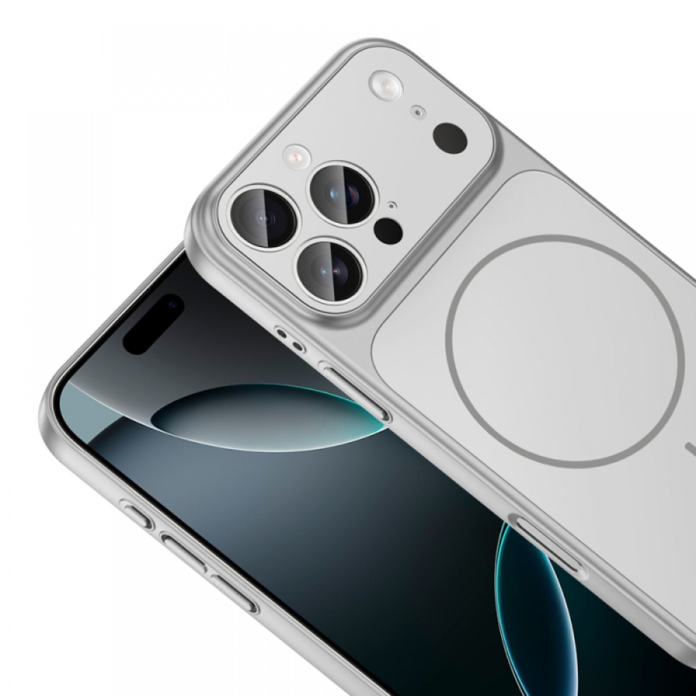 iPhone 16 Pro Zore Formen MagSafe uyumlu cam kamera korumalı ince dayanıklı PC malzemeden üretilmiş zarif telefon kılıfı