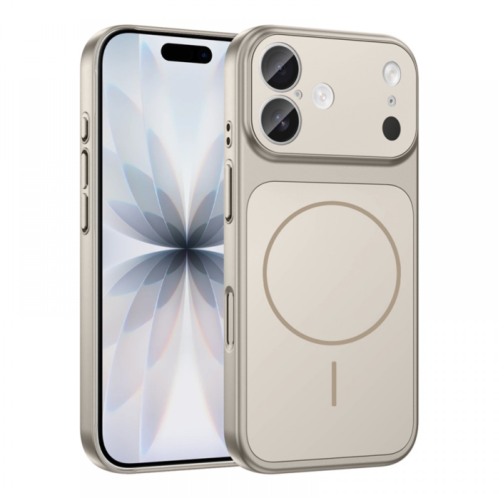 iPhone 16 Zore Formen MagSafe uyumlu cam kamera korumalı ince dayanıklı PC malzemeden üretilmiş zarif telefon kılıfı