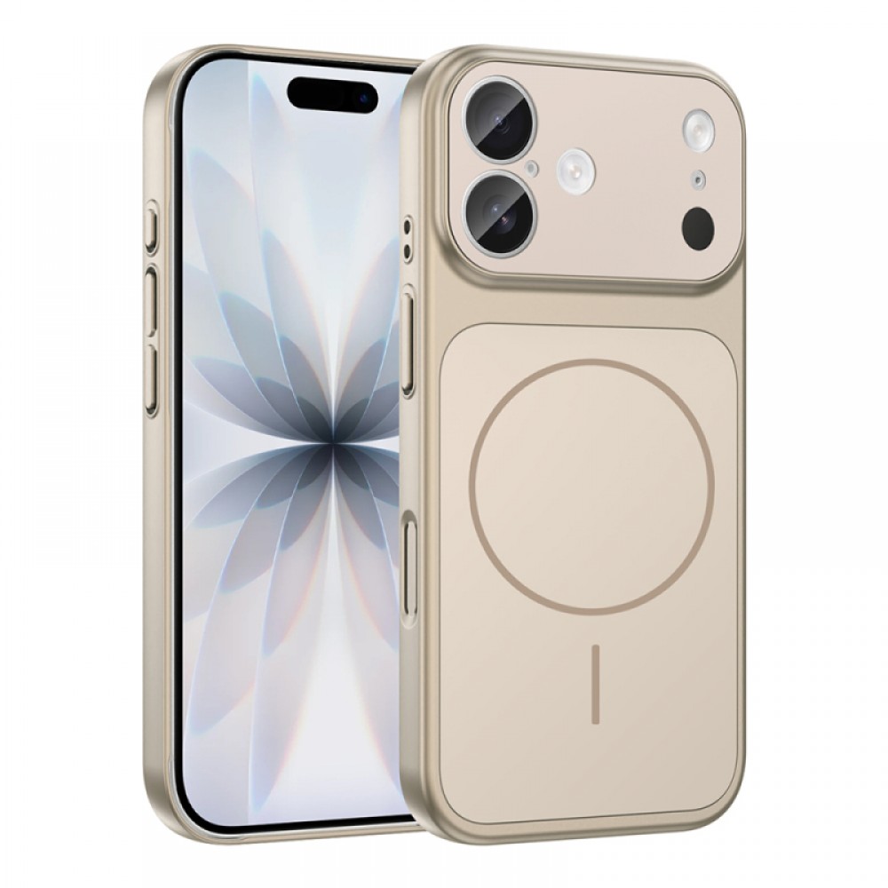 iPhone 16 Zore Formen MagSafe uyumlu cam kamera korumalı ince dayanıklı PC malzemeden üretilmiş zarif telefon kılıfı