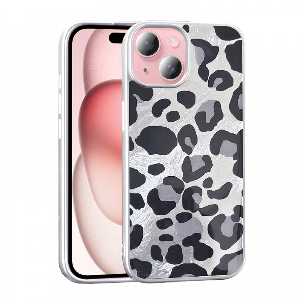 iPhone 15 Zore Mep serisi fiyonk leopar gibi farklı desenli esnek darbeye dayanıklı ince şık koruyucu telefon kılıfı