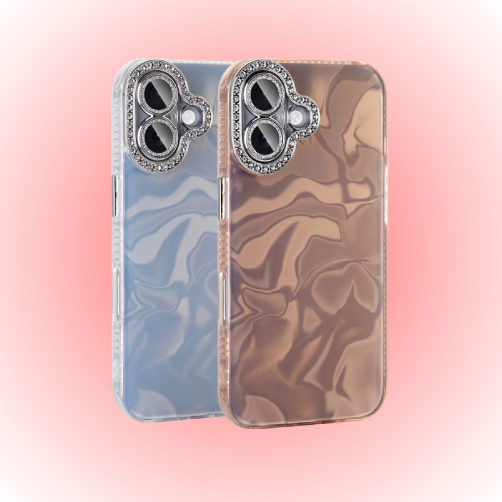 Apple iPhone 16 Plus Kılıf | Zore Esila | Airbagli Parlak Taş Detaylı Kapak | MobixMood