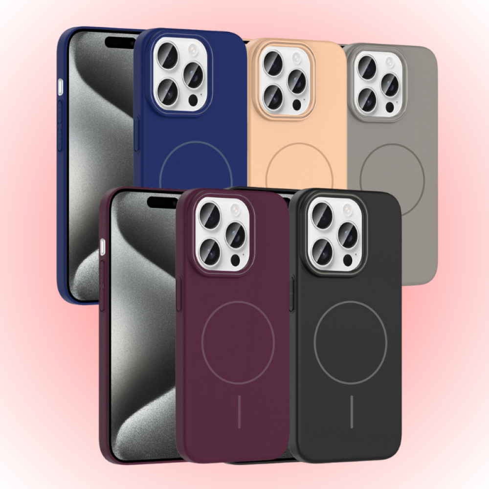 Apple iPhone 15 Pro Kılıf | Zore Ruby | MagSafe Sert Kapak Kapsamlı Koruma | MobixMood