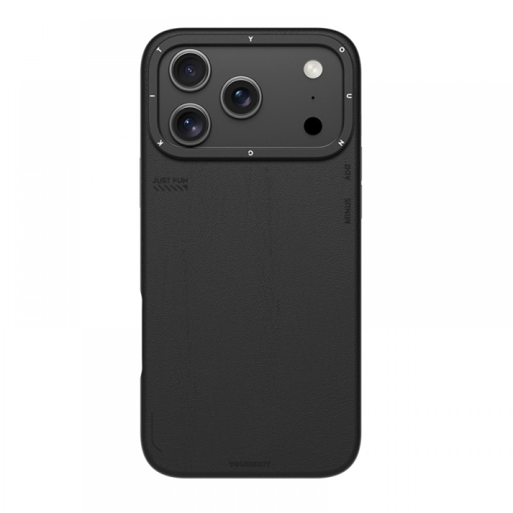 iPhone 17 Pro Max MagSafe uyumlu Youngkit Tech Fashion serisi basit mat deri desenli telefon kılıfı