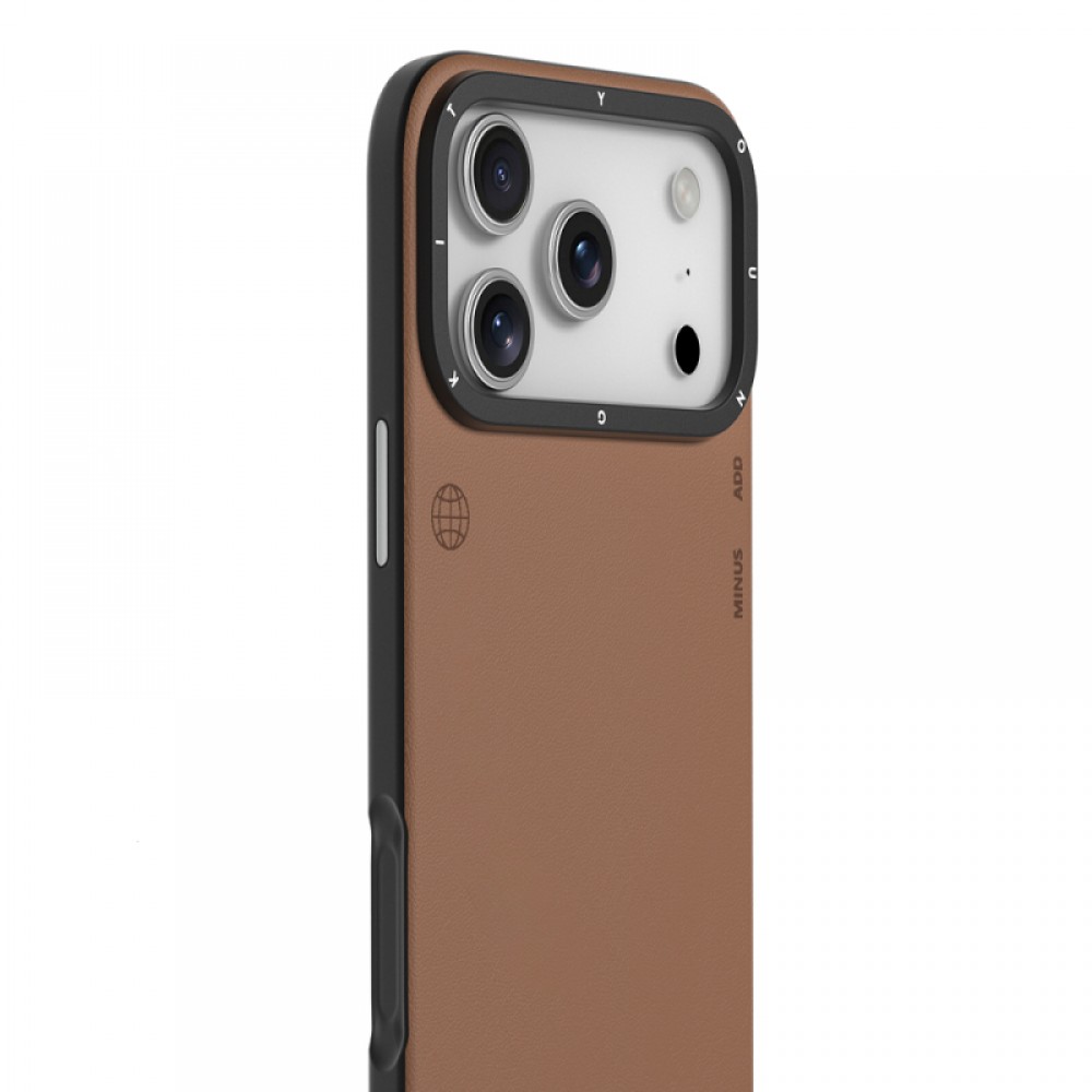 iPhone 17 Pro Max MagSafe uyumlu Youngkit Tech Fashion serisi basit mat deri desenli telefon kılıfı