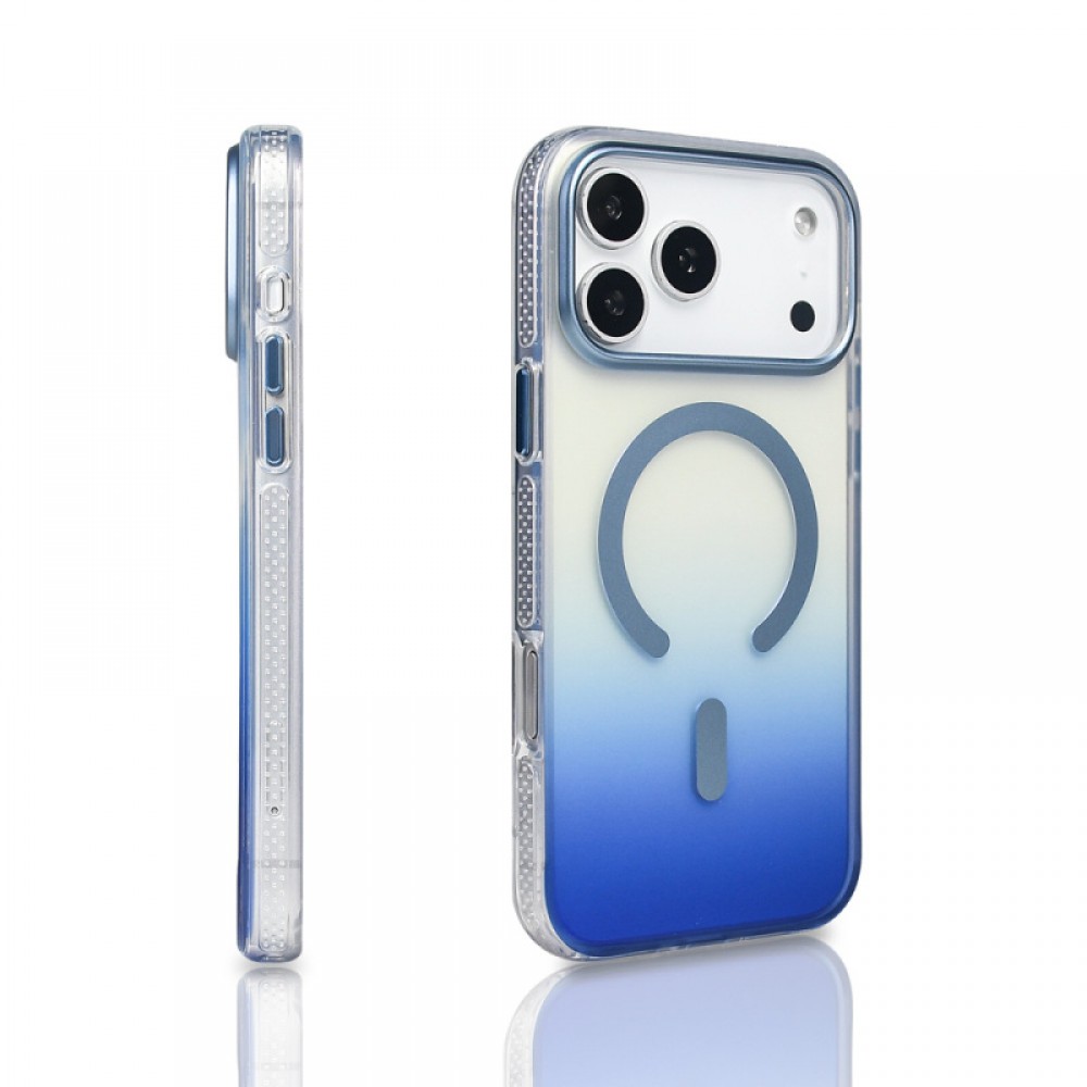 iPhone 17 Pro Max Zore Toros MagSafe uyumlu transparan renk geçişli telefon kılıfı