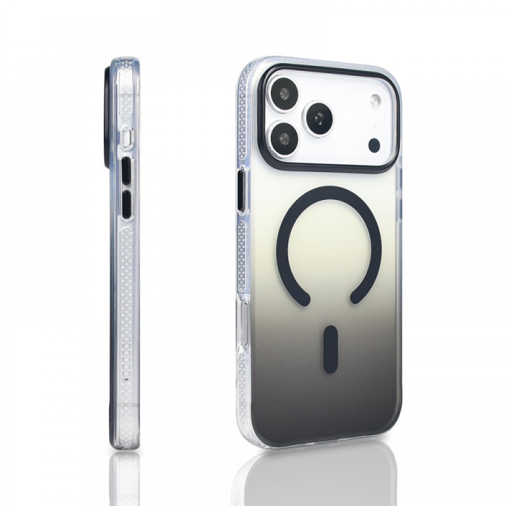 iPhone 17 Pro Max Zore Toros MagSafe uyumlu transparan renk geçişli telefon kılıfı