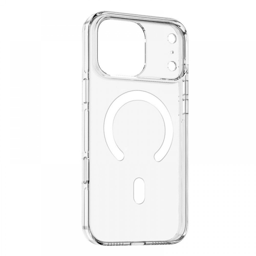 iPhone 17 Pro Max MagSafe uyumlu tam kamera korumalı şeffaf Zore Kripto telefon kılıfı