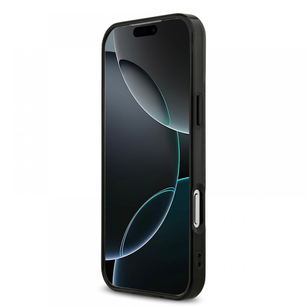 iPhone 17 Pro Max AMG orijinal lisanslı MagSafe uyumlu kırmızı çapraz çizgili çift katmanlı telefon kılıfı