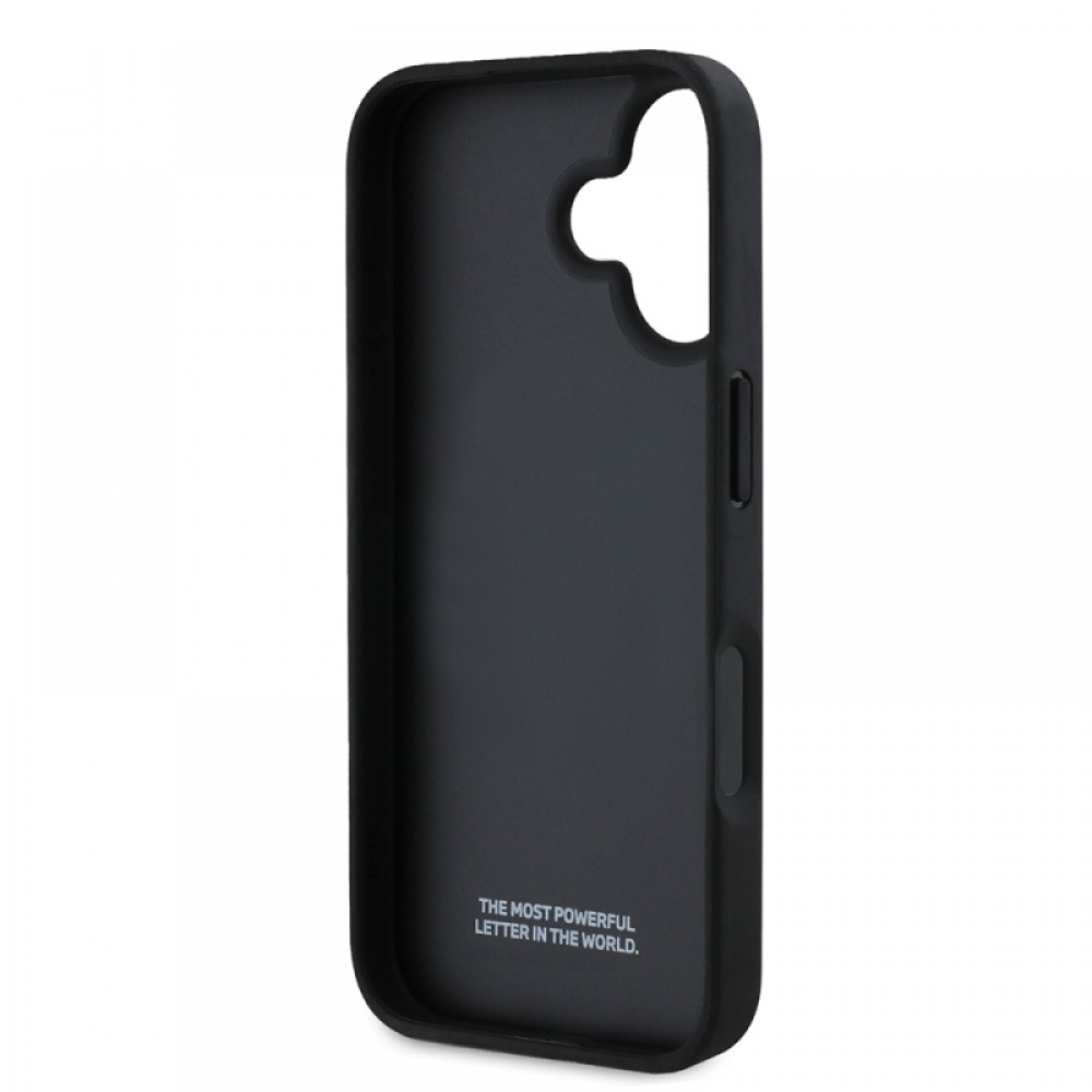 iPhone 16 BMW orijinal lisanslı PU deri karbon fiber tasarımlı metal logolu şık koruyucu telefon kılıfı