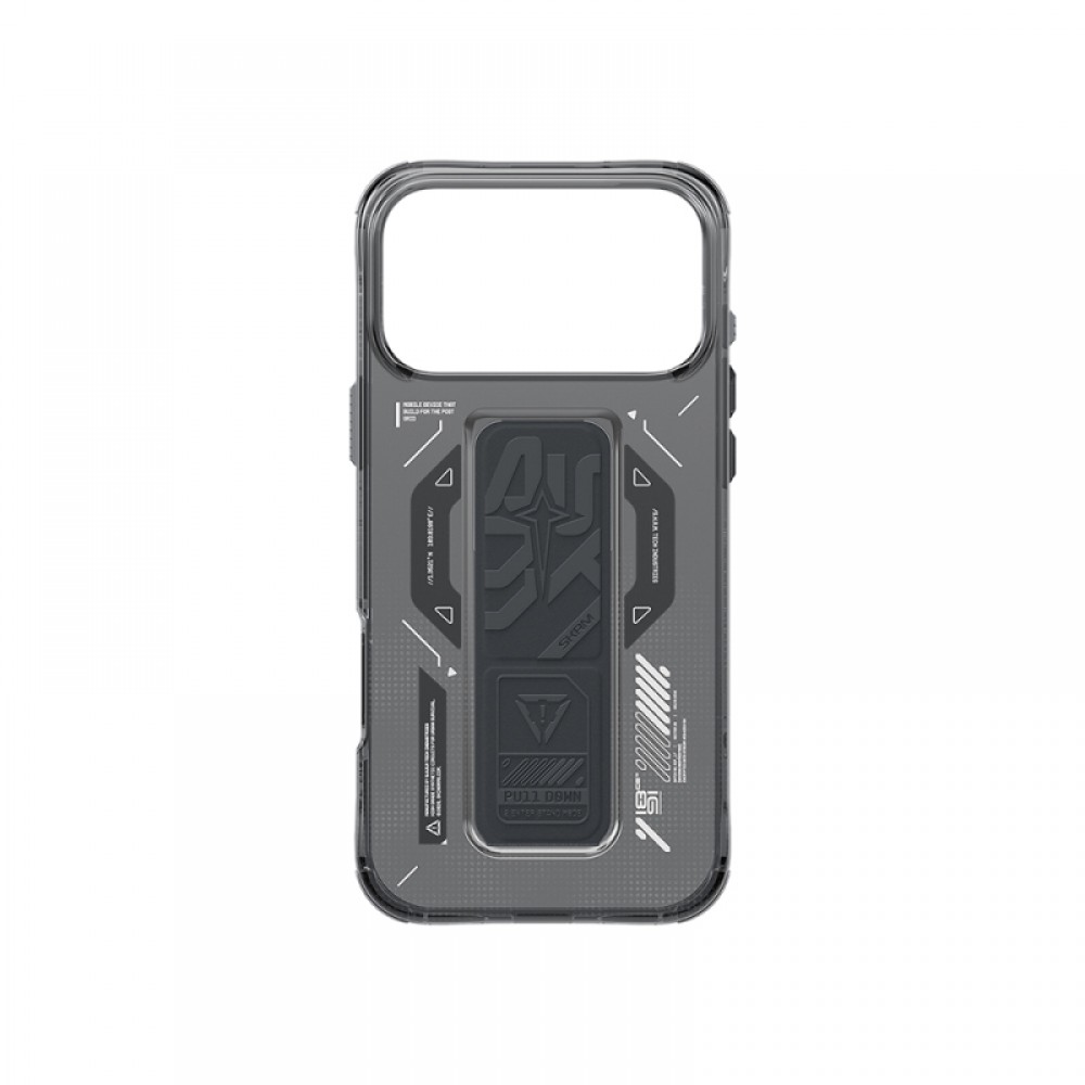 iPhone 17 Pro Max MagSafe uyumlu Skinarma Helio teknoloji desenli entegre standlı telefon kılıfı