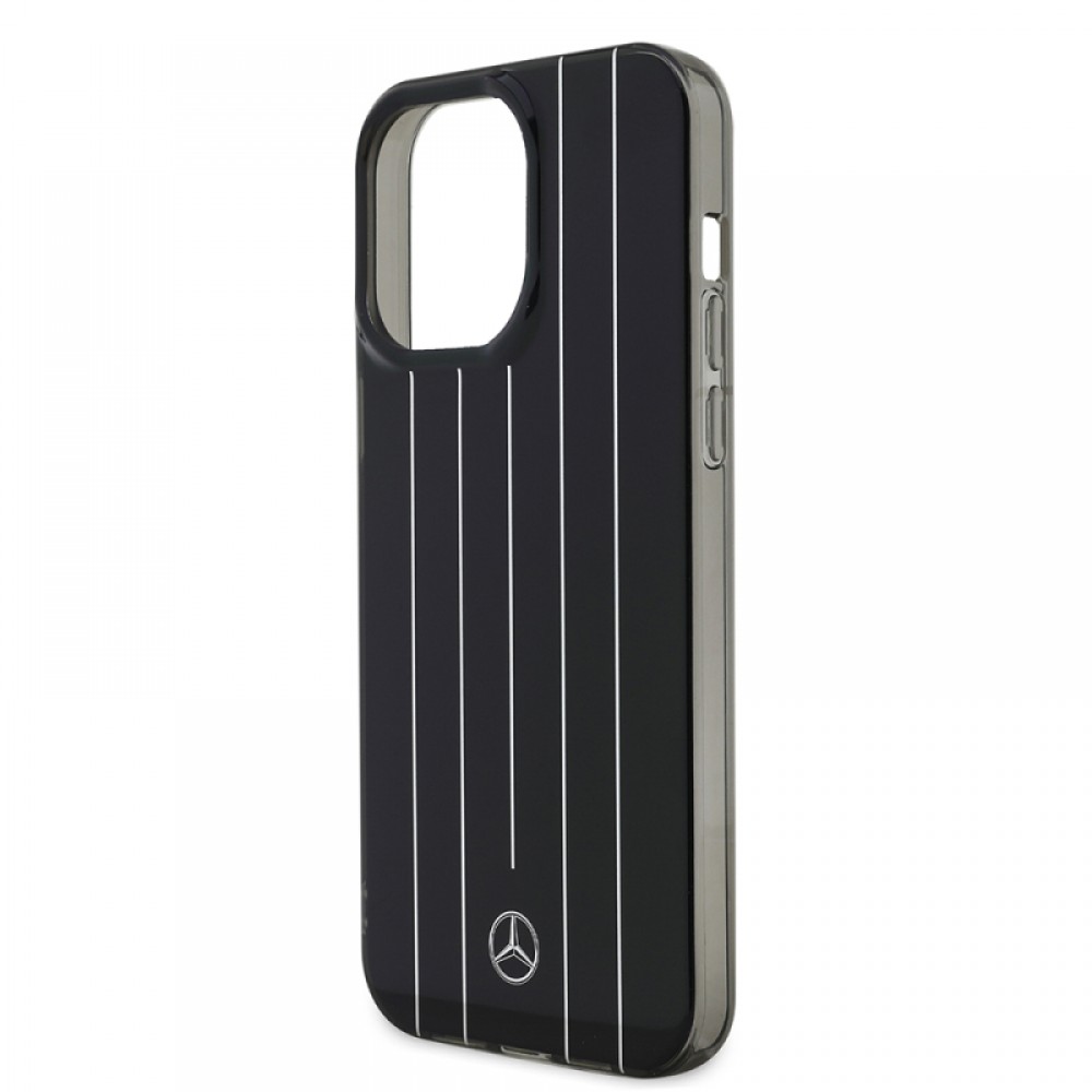 iPhone 14 Pro Max Mercedes Benz orijinal lisanslı New Urban 3 serisi sert PC paralel çizgi desenli zarif koruyucu telefon kılıfı