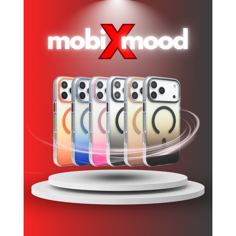 Apple iPhone 17 Pro Max Kılıf | MagSafe Şarj Özellikli | Transparan Renk Geçişli Zore Toros Kapak | MobixMood