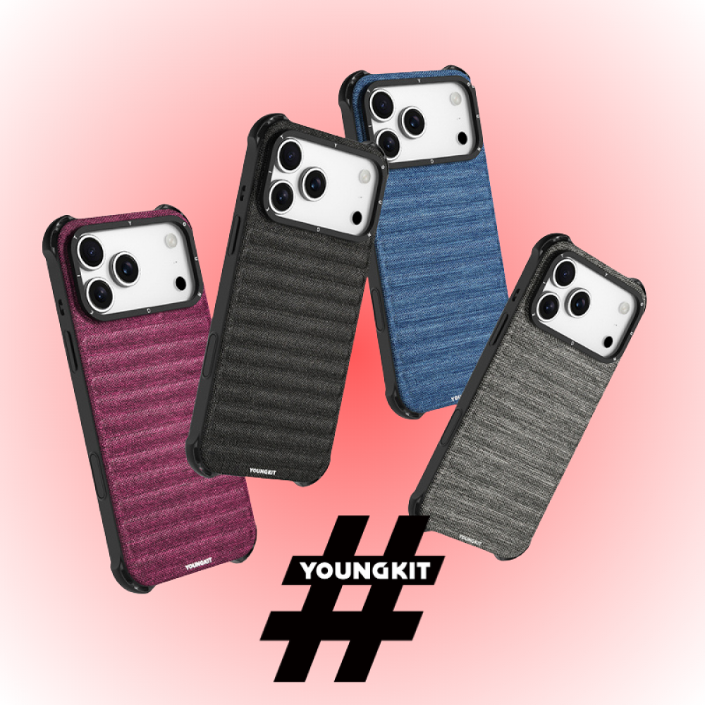 Apple iPhone 17 Pro Kılıf | Youngkit Canvas Serisi | MagSafe Uyumlu Kumaş Kapak | MobixMood