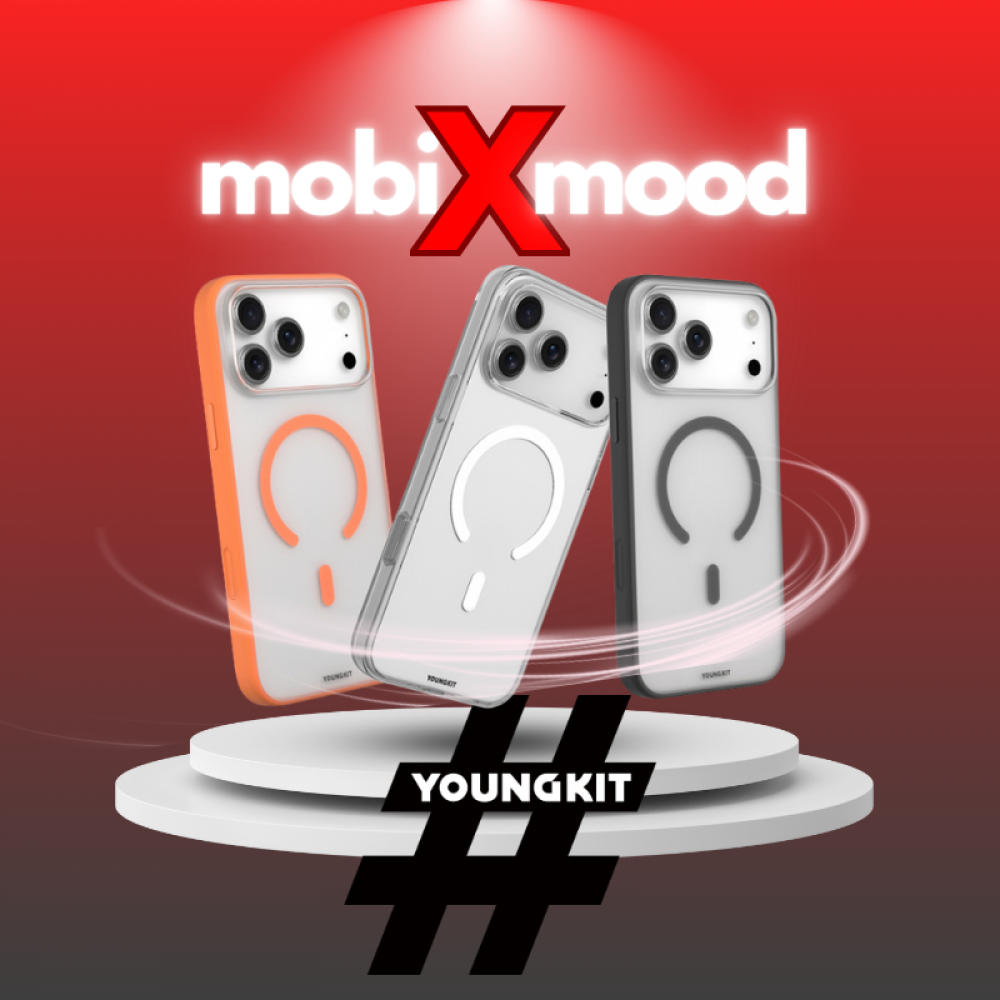 iPhone 17 Pro Max Kılıf | Youngkit Clear Serisi | MagSafe Uyumlu Şeffaf Mat Çerçeveli Kapak | MobixMood