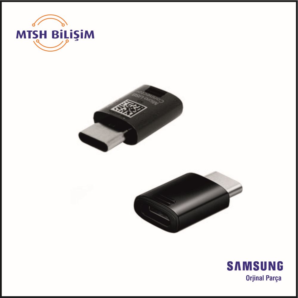 SAMSUNG USB TYPE-C - MİKRO USB ADAPTÖRÜ, EE-UN930, SİYAH (GH98-41290A)