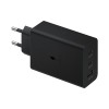 SAMSUNG EP-T6530N TYPE-C & TYPE-A HIZLI ŞARJ ALETİ ÜÇLÜ (65W-25W-15W) - SİYAH