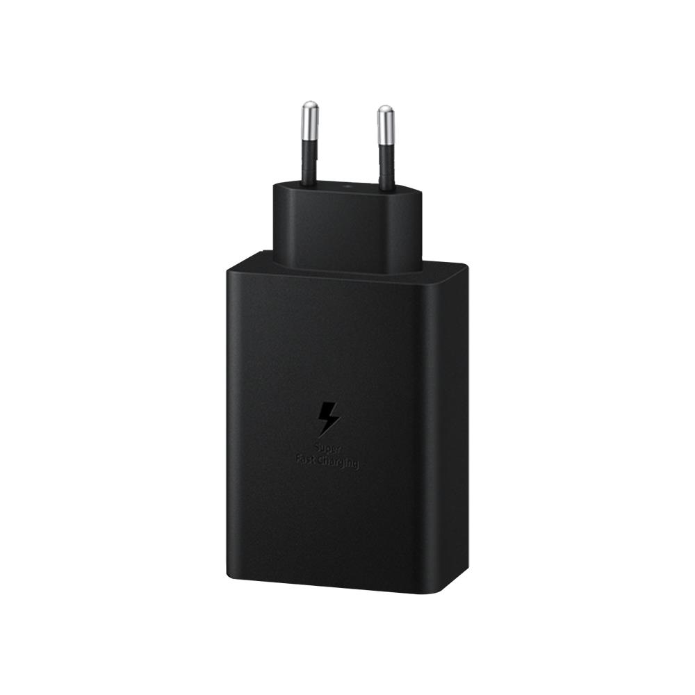 SAMSUNG EP-T6530N TYPE-C & TYPE-A HIZLI ŞARJ ALETİ ÜÇLÜ (65W-25W-15W) - SİYAH
