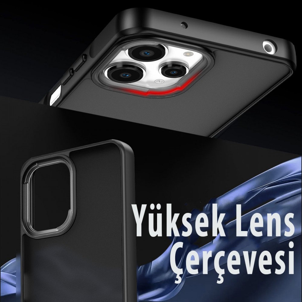 Xiaomi Redmi Note 13 4G Newface Elegant kılıf parlak pürüzsüz yüzey TPU PC hibrit yapı köşe tamponlu darbe emici ince esnek koruyucu telefon kılıfı