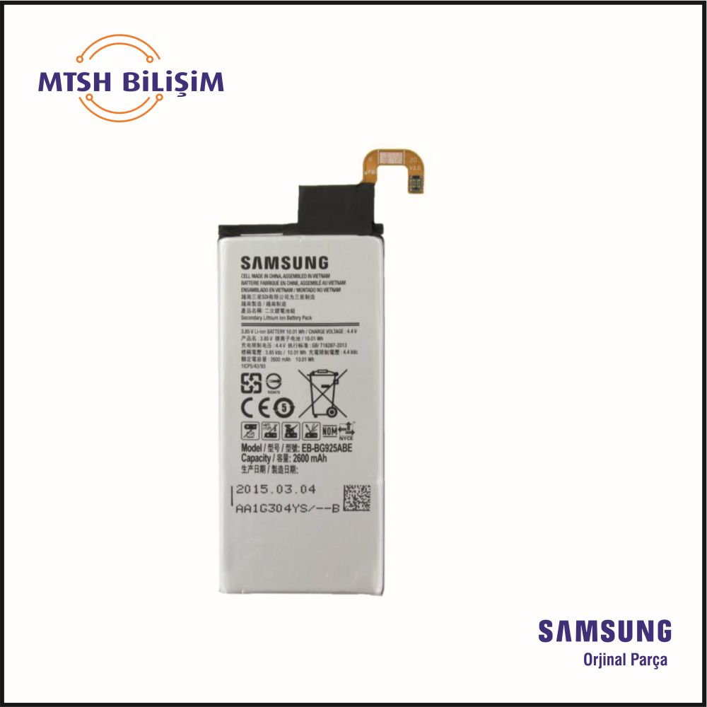 S6 Edge (G925F) Orijinal Batarya (GH43-04420B)