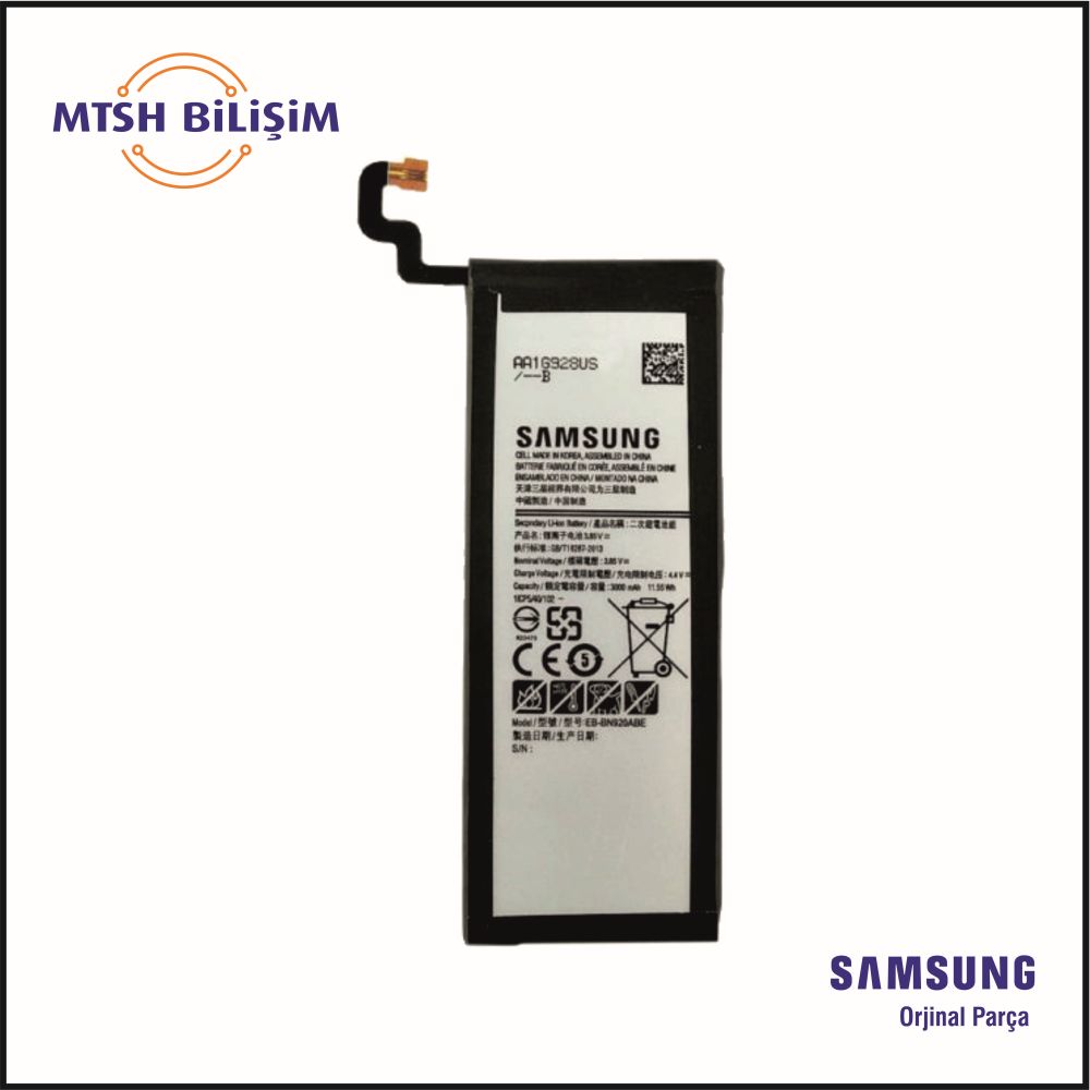 NOTE 5 (N920F) Orijinal Batarya (GH43-04522B)