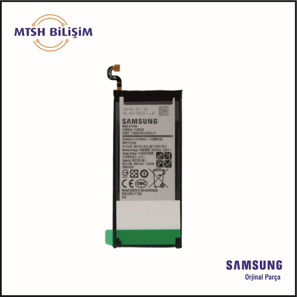 S7 Edge (G935F) Orijinal Batarya (GH43-04575B)