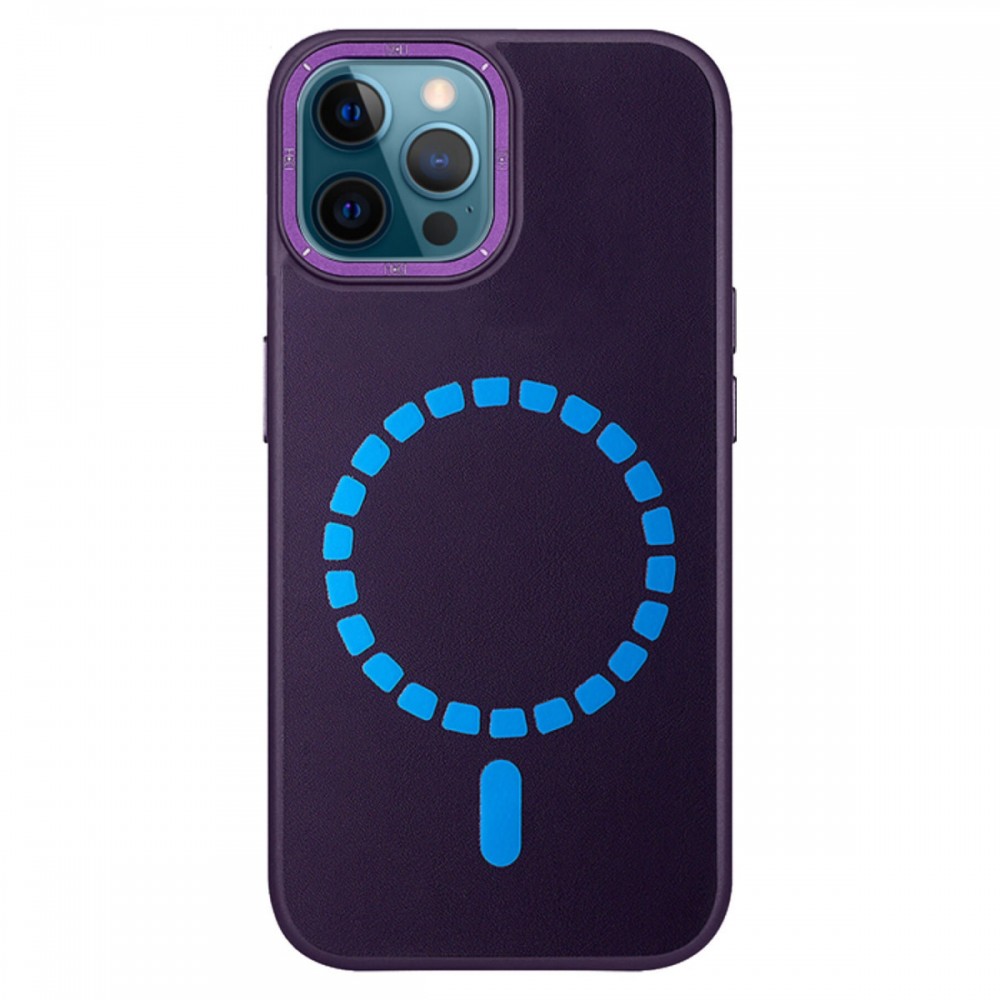 Apple iPhone 12 Pro Max Kılıf | HDD Forum Serisi | MagSafe Uyumlu Deri Dokulu Süet Astarlı Kapak | MobixMood