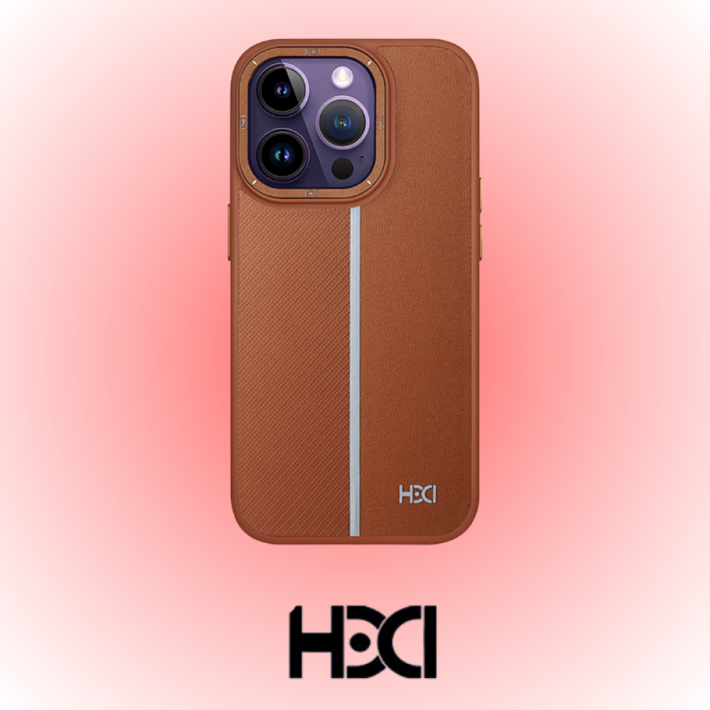 Apple iPhone 13 Pro Max Kılıf | HDD Lizbon Serisi | HBC-155 Kahverengi Şık Kapak | MobixMood