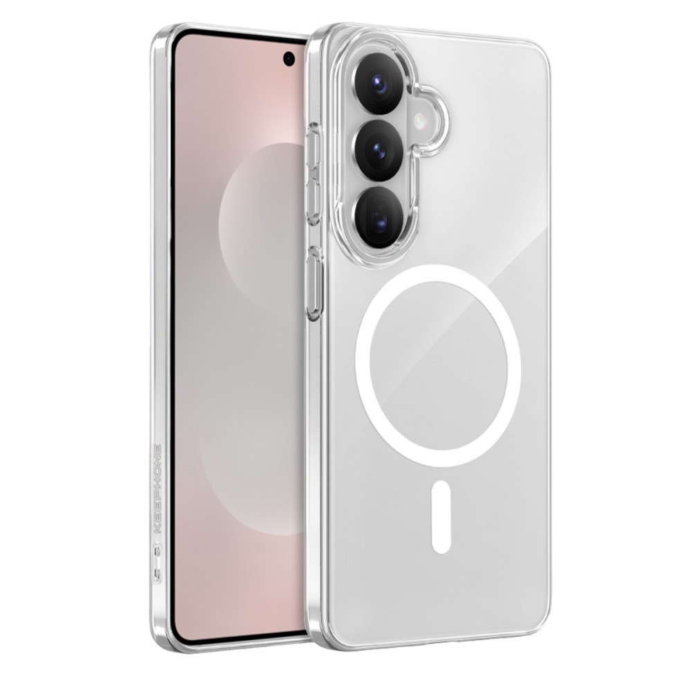Samsung Galaxy S26 Plus Kılıf | Keephone X-Crystal Slim Serisi | 0.03 inç Ultra İnce MagSafe Uyumlu Kristal Şeffaf Kapak | MobixMood