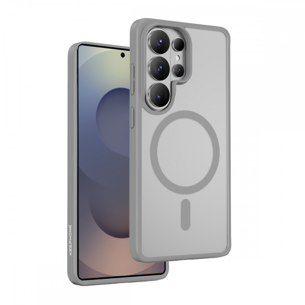 Samsung Galaxy S26 Ultra Keephone Mago Pro kılıf MagSafe uyumlu askeri sınıf düşme koruması mat ipeksi doku parmak izi bırakmaz metal butonlu kılıf