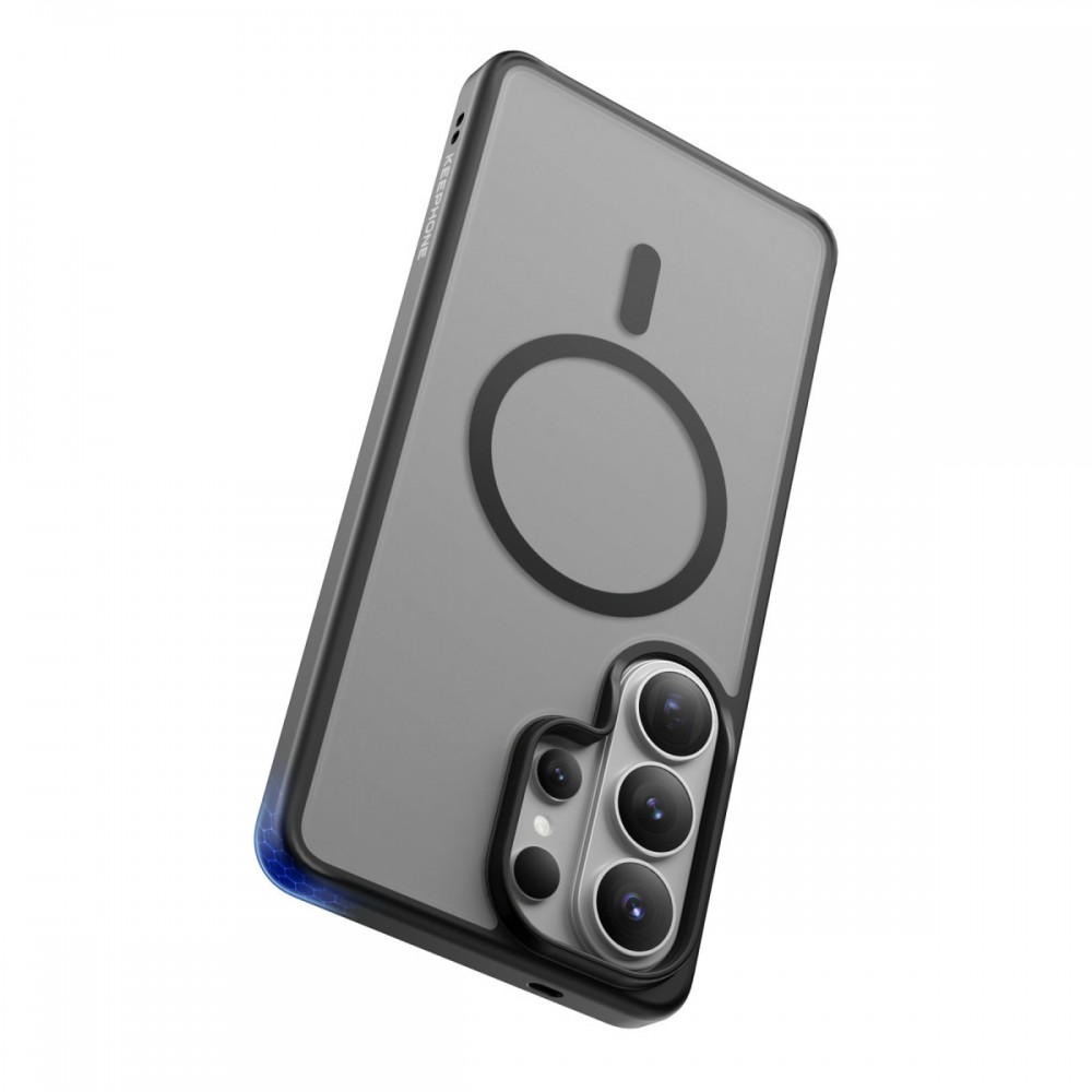 Samsung Galaxy S26 Ultra Keephone Mago Pro kılıf MagSafe uyumlu askeri sınıf düşme koruması mat ipeksi doku parmak izi bırakmaz metal butonlu kılıf