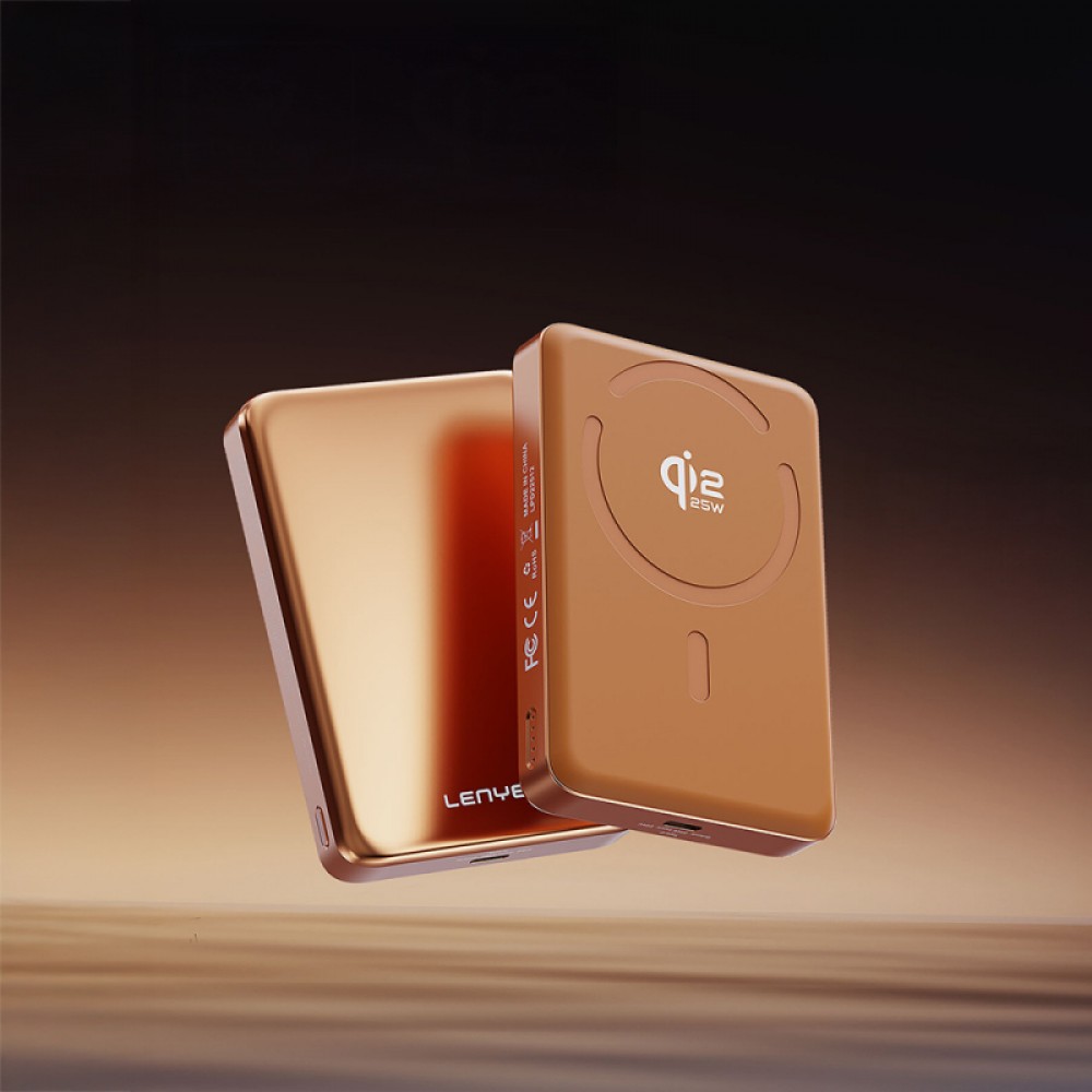Lenyes PW1018D 35W Dijital LED Göstergeli Qi2 Teknolojili Wireless Powerbank 25W 10000mAh