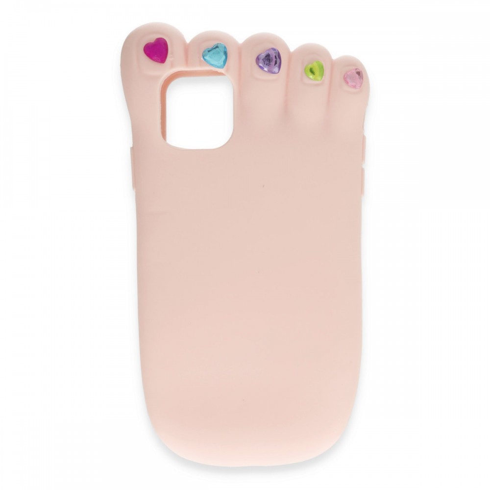 iPhone 12 ve 12 Pro Newface Poky serisi silikon kılıf karakter tasarımlı eğlenceli sevimli koruyucu yumuşak silikon telefon kılıfı