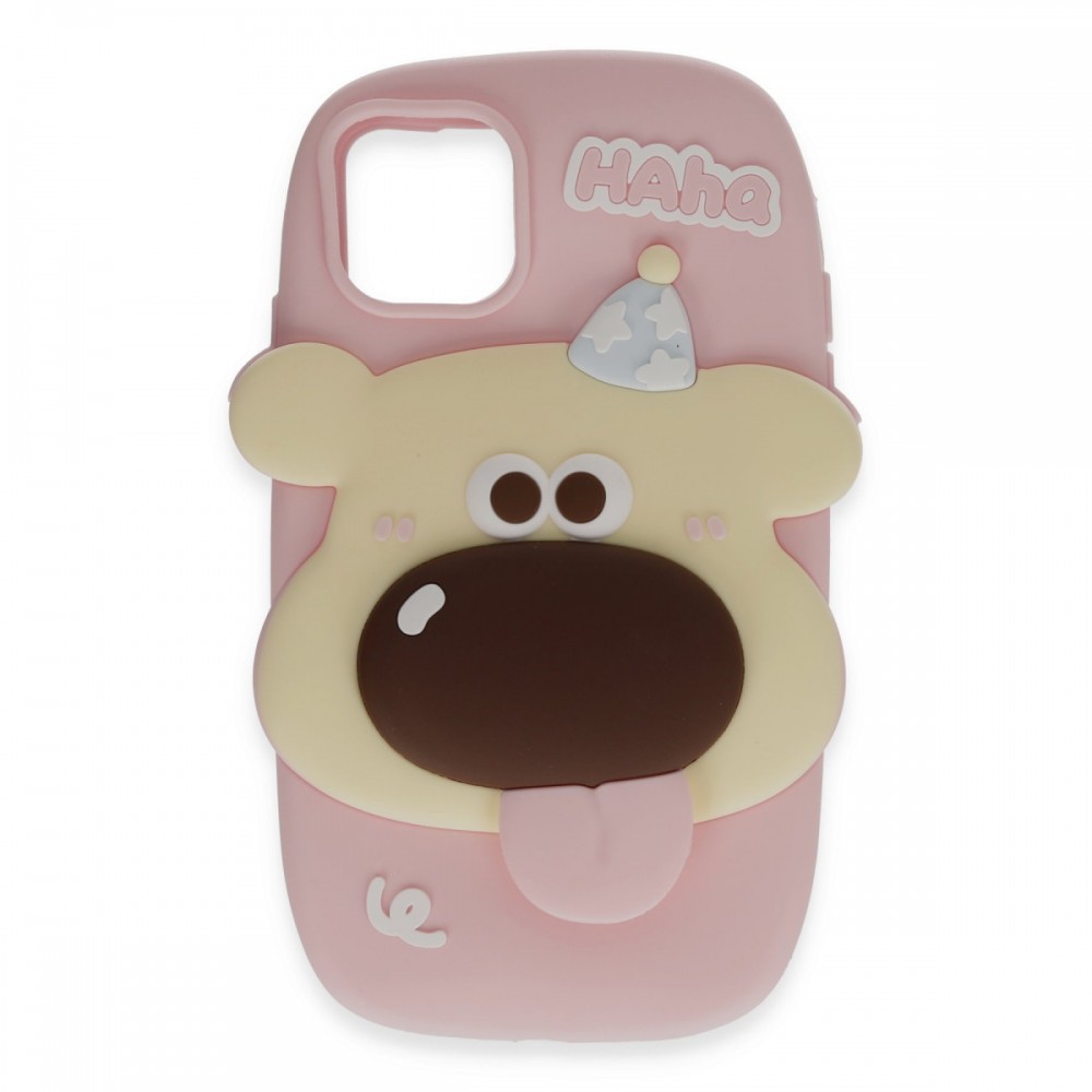 iPhone 12 ve 12 Pro Newface Poky serisi silikon kılıf karakter tasarımlı eğlenceli sevimli koruyucu yumuşak silikon telefon kılıfı