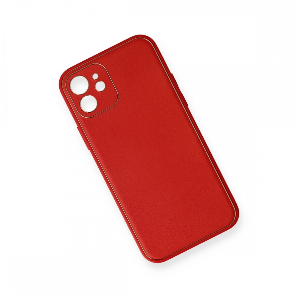 Apple iPhone 12 Mini Kılıf | Newface Coco Serisi | Deri Görünümlü Premium Esnek Silikon Kapak | MobixMood