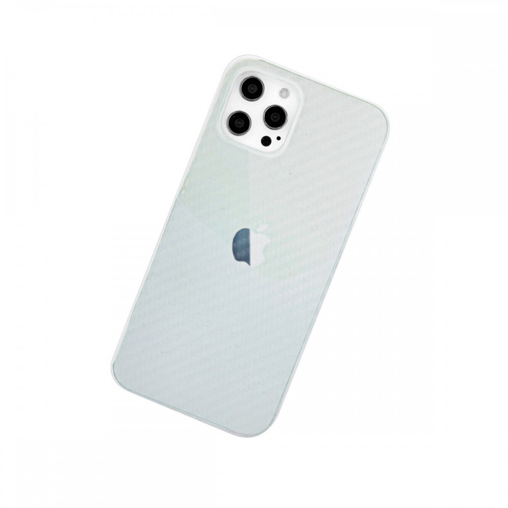 iPhone 12 Pro Max Newface karbon PP kılıf ultra ince estetik sportif karbon fiber dokulu koruyucu silikon telefon kılıfı