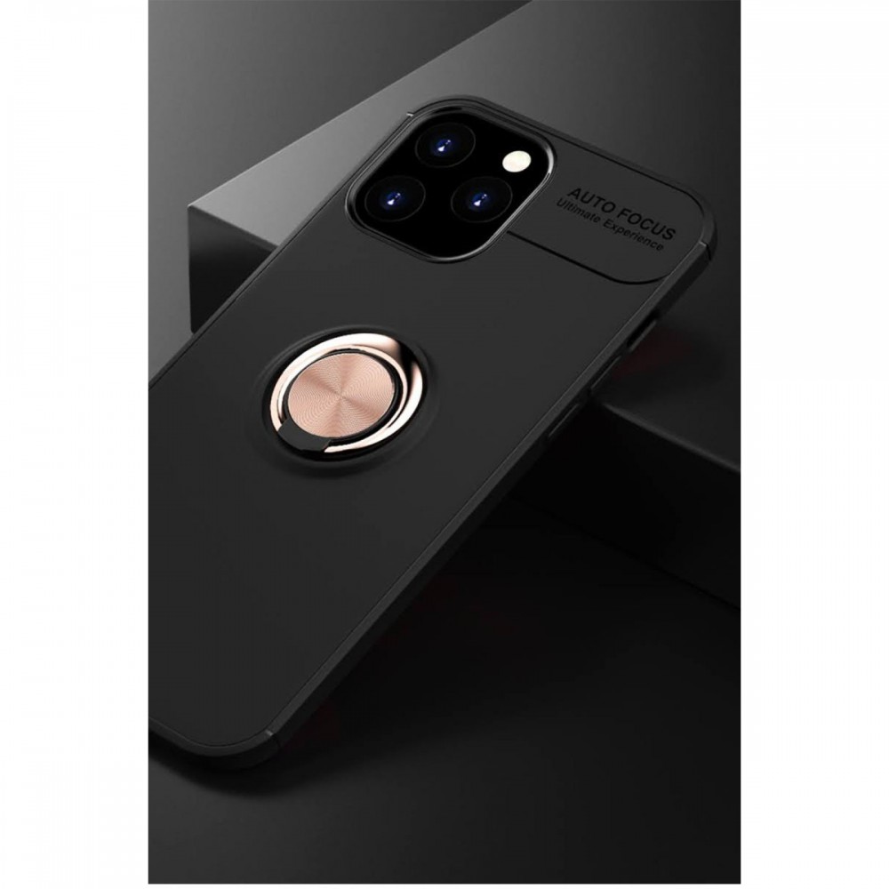 iPhone 12 Pro Max Newface Range serisi yüzüklü kılıf 360 derece dönen halka stand özellikli araç tutucu uyumlu silikon telefon kılıfı