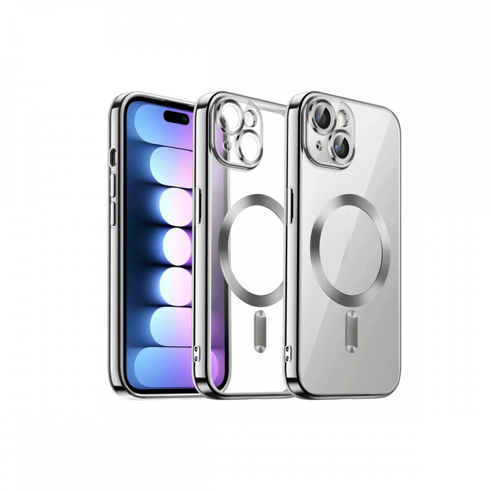 iPhone 13 Newface Kross serisi şeffaf kılıf MagSafe uyumlu manyetik şarj sararma yapmaz kristal berrak koruyucu kapak