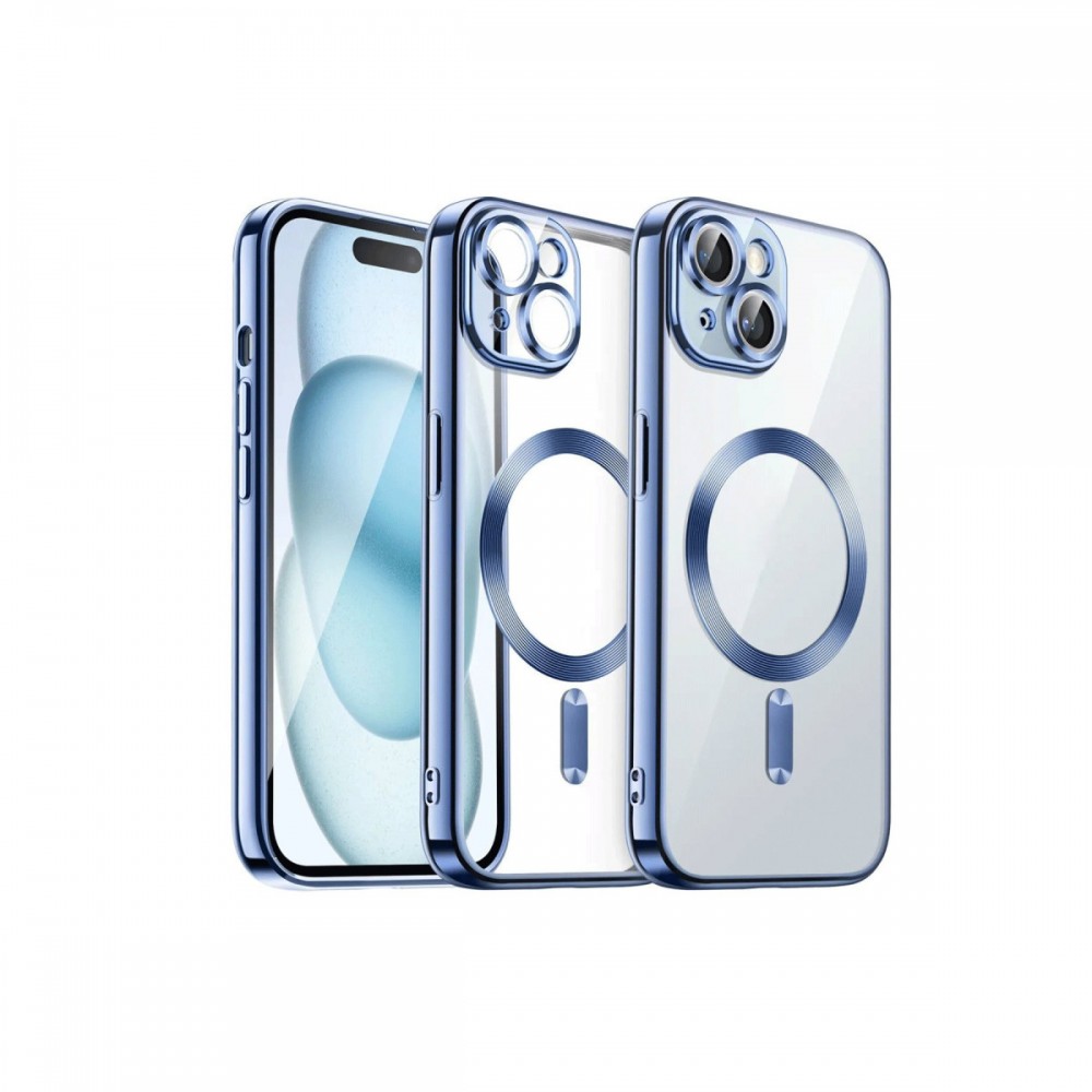 iPhone 13 Newface Kross serisi şeffaf kılıf MagSafe uyumlu manyetik şarj sararma yapmaz kristal berrak koruyucu kapak