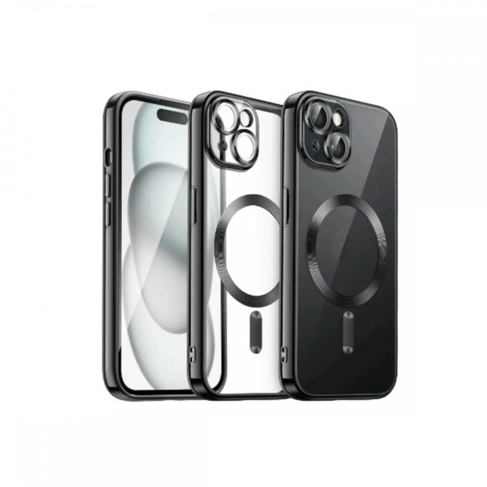 iPhone 13 Newface Kross serisi şeffaf kılıf MagSafe uyumlu manyetik şarj sararma yapmaz kristal berrak koruyucu kapak