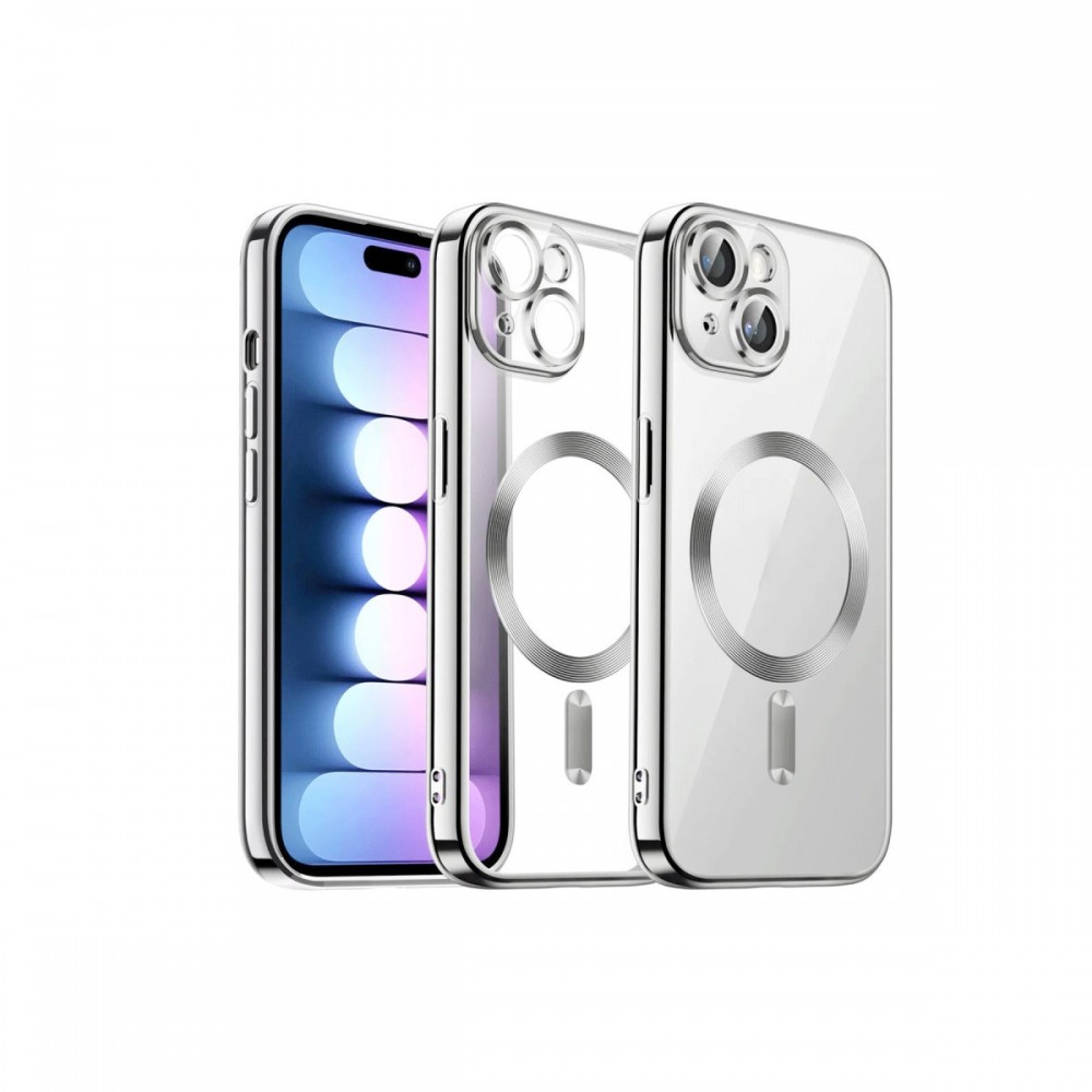 iPhone 13 Newface Kross serisi şeffaf kılıf MagSafe uyumlu manyetik şarj sararma yapmaz kristal berrak koruyucu kapak